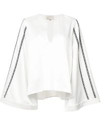 Zeus+Dione - Embroidered Wide Sleeve Blouse - Lyst
