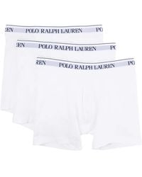 Polo Ralph Lauren - Set de tres bóxeres con logo en la cinturilla - Lyst