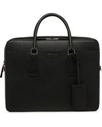 Prada 'Saffiano' Aktentasche - Schwarz