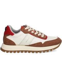 GANT - Lace-Up Panelled Sneakers - Lyst