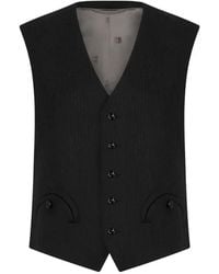 Blazé Milano - Feral Pinstripe-Pattern Waistcoat - Lyst