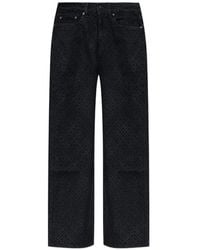 CASABLANCA - Monogram-Print Jeans - Lyst