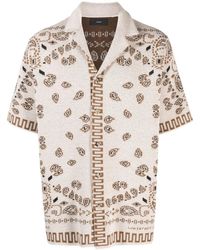 Alanui - Katoenen Overhemd Met Patroon - Lyst