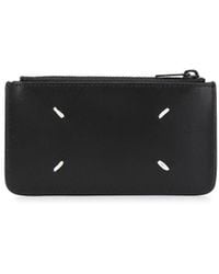 Maison Margiela Tarjetero con cremallera - Negro