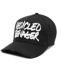 DSquared² - Slogan-Print Cotton Cap - Lyst
