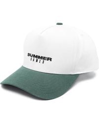SUMMER GAMES - Logo-Embroidered Two-Tone Baseball Cap - Lyst