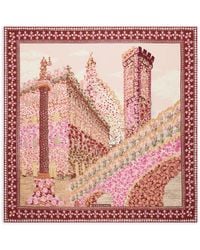 Ferragamo - Palazzo-Print Silk Scarf - Lyst
