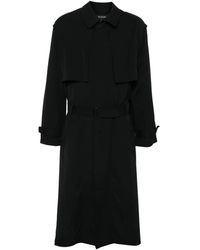 Y-3 - Twill Trench Coat - Lyst