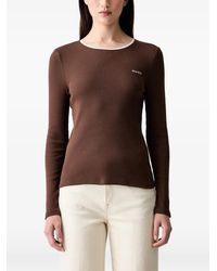 Stine Goya - Ribbed-Knit Long-Sleeve Top - Lyst