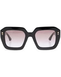 Etro - Floral-Detail Square-Frame Sunglasses - Lyst