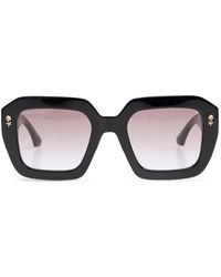 Etro - Floral-Detail Square-Frame Sunglasses - Lyst