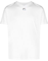 Off-White c/o Virgil Abloh - Katoenen T-shirt Met Logoprint - Lyst