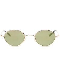 McQueen - Oval-Frame Sunglasses - Lyst