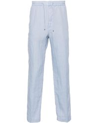 Canali - Mid-rise Tapered Linen Trousers - Lyst