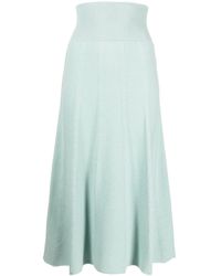 Colombo - Cashmere Pleated Midi Skirt - Lyst