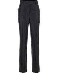 Semicouture - Belt-Loop Wool Trousers - Lyst