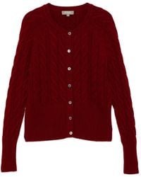 N.Peal Cashmere - Myla Cable-Knit Cardigan - Lyst
