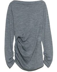 Bimba Y Lola - Melange Wool Knot T-Shirt - Lyst