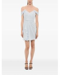 Costarellos - Draped Ruffled Mini Dress - Lyst