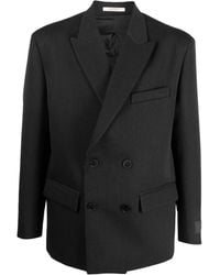 Valentino Garavani - Double-Breasted Virgin Wool Blazer - Lyst