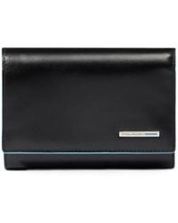 Piquadro - Logo-Plaque Leather Wallet - Lyst