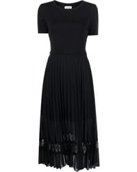 Claudie Pierlot - Kleid Im Materialmix - Lyst