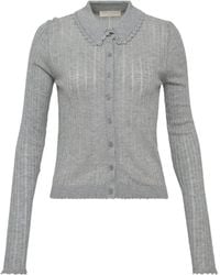 Ulla Johnson - Lottie Cardigan mit Häkelbesatz - Lyst