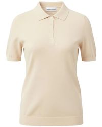 EMERSON RENALDI - Fine-Knit Short-Sleeve Polo Shirt - Lyst
