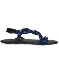 Miu Miu - Riviere Cord And Leather Sandals - Lyst