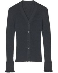 Cecilie Bahnsen - Cbfolke Ribbed Flower-Button Cardigan - Lyst