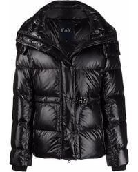 Fay - Quilted Down Puffer Jacket - Lyst