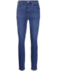 PAIGE - High-waisted Skinny Jeans - Lyst