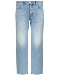 ARMANI EXCHANGE - Faded-Effect Five-Pocket Jeans - Lyst