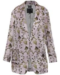 R13 - Floral-Motif Blazer - Lyst
