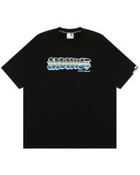 Aape By A Bathing Ape - Aapeunvs Logo-Print Graffiti-Effect T-Shirt - Lyst