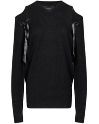 Simone Rocha - Bow-Detail Cold-Shoulder Sweater - Lyst