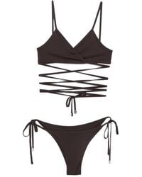 The Attico - Wrap-Around Side-Ties Bikini - Lyst