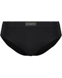 Iceberg - Badehose Mit Logo-Patch - Lyst