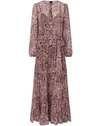 Pinko - Maxikleid mit Print - Lyst