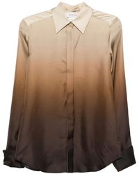 Sportmax - Ombré-Effect Silk Shirt - Lyst