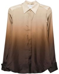 Sportmax - Ombré-Effect Silk Shirt - Lyst