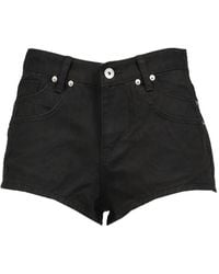 BOHEMSEO - Distressed Double-Pocket Mini Shorts - Lyst