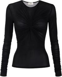 Elisabetta Franchi - Top A Maniche Lunghe - Lyst