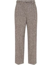 Brunello Cucinelli - Pantalones Con Cinturón - Lyst