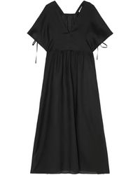 Marc O' Polo - Tie-Detail Short-Sleeves Midi Dress - Lyst