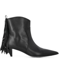 Pinko - Bottines Frangées À Bout Pointu - Lyst
