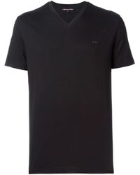 Michael Kors - V-neck T-shirt - Lyst