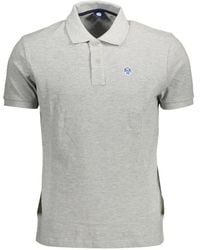 North Sails - Logo-Patch Cotton Polo Shirt - Lyst