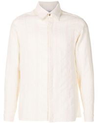 Amir Slama - X Mahaslama Striped Jacquard Cotton Shirt - Lyst