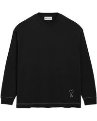 Ami Paris - Ami De Coeur Topstitching T-Shirt - Lyst